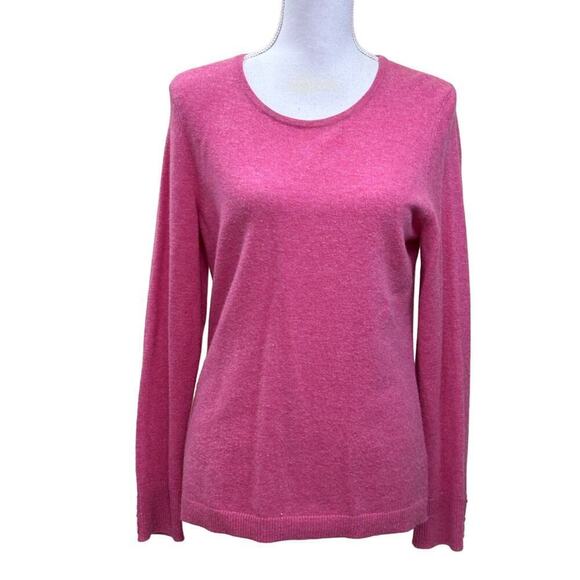 Talbots dark pink cashmere sweater, medium, timeless, minimalist, classic - Picture 1 of 4